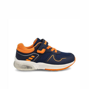 Zapatilla Niño Bubblegummers Ocean Azul Marino - Naranjo
